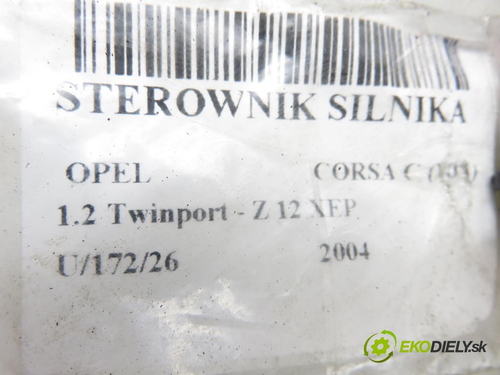 OPEL CORSA C (X01) HB 2004 59,00 1.2 16V Twinport 80 - Z 12 XEP 1229,00 řídící jednotka motora 55354330 ; 0261208670