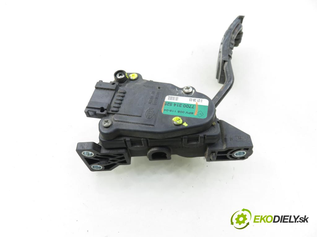 RENAULT MASTER II Skrzynia (FD) FURGON 2004 66,00 2.2 dCI 90 - G9T 750 2188,00 potenciometr plynového pedálu 7700314525 ; 6PV00811904 (Potenciometr plynového pedálu)