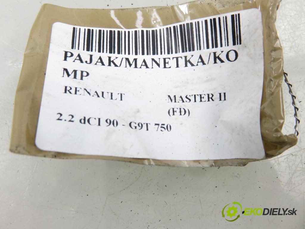 RENAULT MASTER II Skrzynia (FD) FURGON 2004 66,00 2.2 dCI 90 - G9T 750 2188,00 páčka/prepínač 8200199519