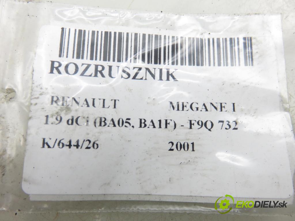 RENAULT MEGANE I (BA0/1_) HB 2001 75,00 1.9 dCi (BA05, BA1F) - F9Q 732 1870,00 Štartér BRAJ (Štartér)