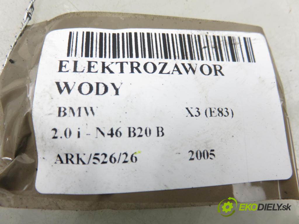 BMW X3 (E83) SUV 2005 110,00 2.0 i - N46 B20 B 1995,00 ELEKTROVENTIL: vody 8369807 ; 1147412149