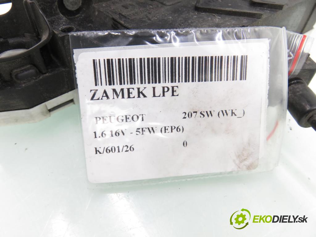 PEUGEOT 207 SW (WK_) KOMBI 2007 88,00 1.6 16V - 5FW (EP6) 1598,00 zámok 24087158