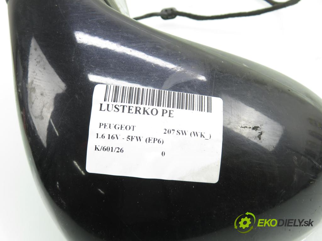 PEUGEOT 207 SW (WK_) KOMBI 2007 88,00 1.6 16V - 5FW (EP6) 1598,00 Spätné zrkadlo
