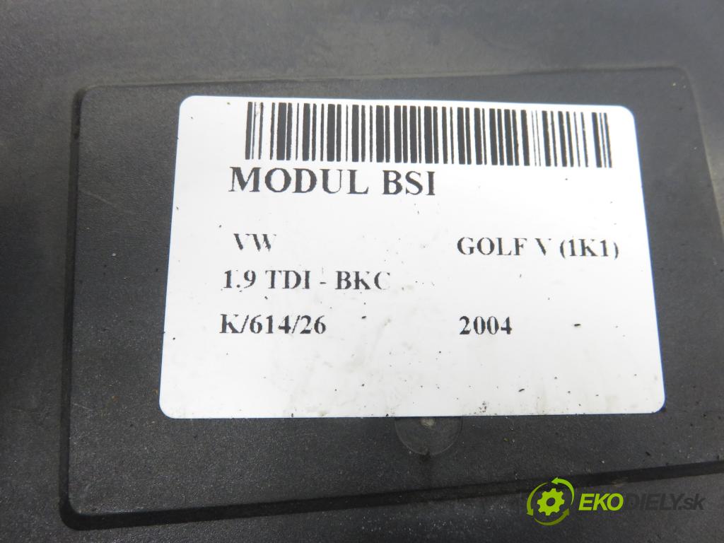 VW GOLF V (1K1) HB 2004 77,00 1.9 TDI PD 105 - BKC 1896,00 MODUL BORDNETZ 1K0937049K