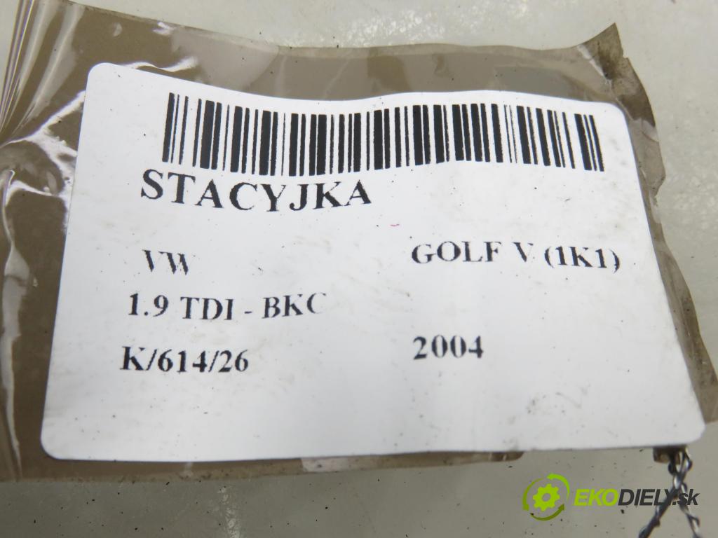 VW GOLF V (1K1) HB 2004 77,00 1.9 TDI PD 105 - BKC 1896,00 spinačka 1K0905851B (Spínacia skrinka)