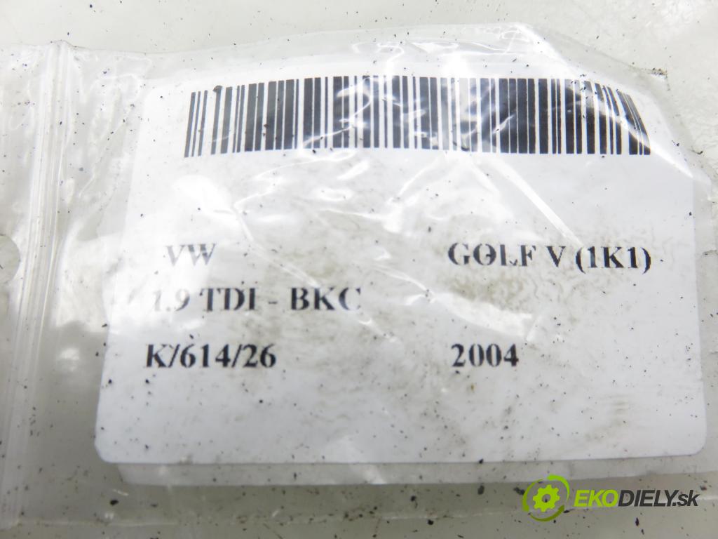 VW GOLF V (1K1) HB 2004 77,00 1.9 TDI PD 105 - BKC 1896,00 snímač nárazu 1K0909606 ; 5WK43273 (Snímač nárazu)
