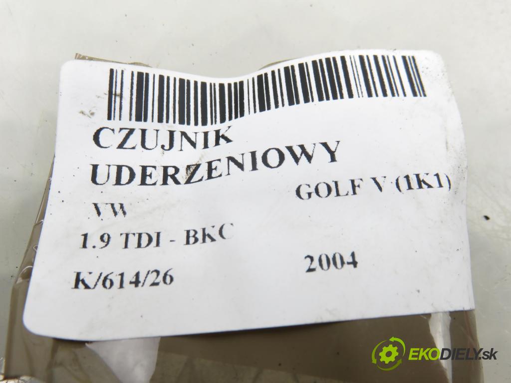 VW GOLF V (1K1) HB 2004 77,00 1.9 TDI PD 105 - BKC 1896,00 snímač nárazu 1K0909606 ; 5WK43273 (Snímač nárazu)
