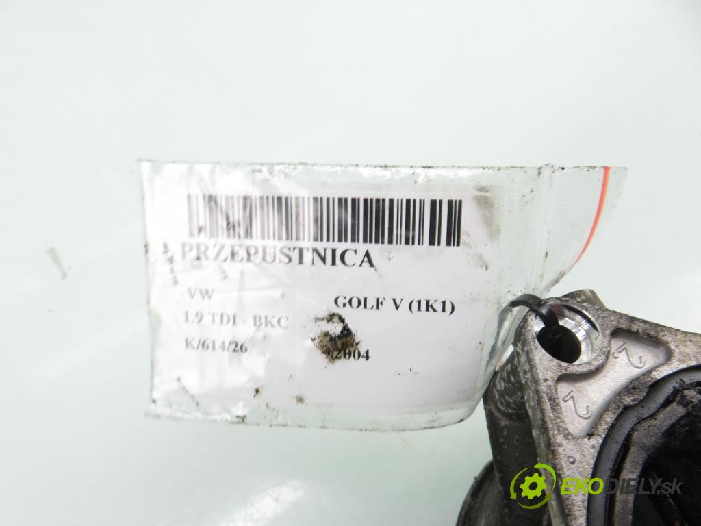 VW GOLF V (1K1) HB 2004 77,00 1.9 TDI PD 105 - BKC 1896,00 škrtíci klapka 038128063L (Škrticí klapka)