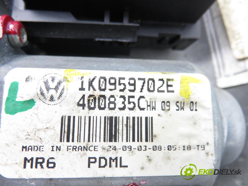 VW GOLF V (1K1) HB 2004 77,00 1.9 TDI - BKC 1896,00 Mechanizmus okien 1K0959702E ; 1K0959792C