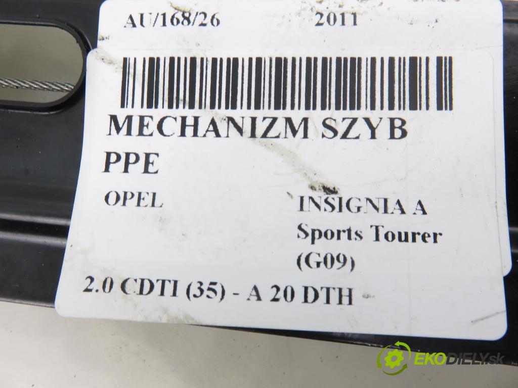 OPEL INSIGNIA A Sports Tourer (G09) KOMBI 2011 118,00 2.0 CDTI 160 - A 20 DTH 1956,00 mechanismus oken PPE 20951582 ; 966436104 ; 20952453