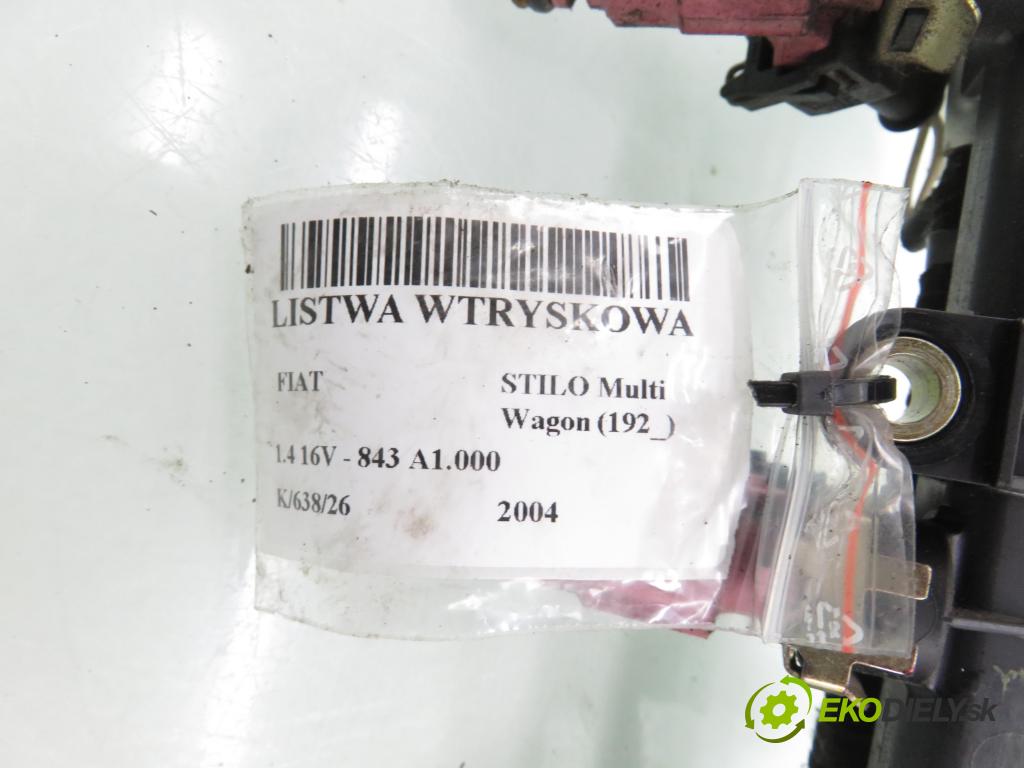 FIAT STILO Multi Wagon (192_) KOMBI 2004 70,00 1.4 16V 95 - 843 A1.000 1368,00 lišta vstřikovací 0280156183 ; 0280151210 (Vstřikovací lišta)
