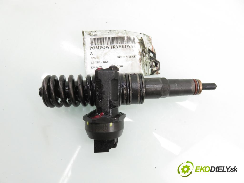 VW GOLF V (1K1) HB 2004 77,00 1.9 TDI PD 105 - BKC 1896,00 vstříkovač 038130073AG ; 0414720215 (Vstřikovač paliva)