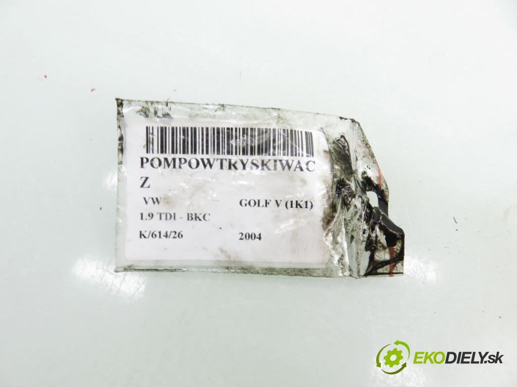 VW GOLF V (1K1) HB 2004 77,00 1.9 TDI PD 105 - BKC 1896,00 vstříkovač 038130073AG ; 0414720215 (Vstřikovač paliva)