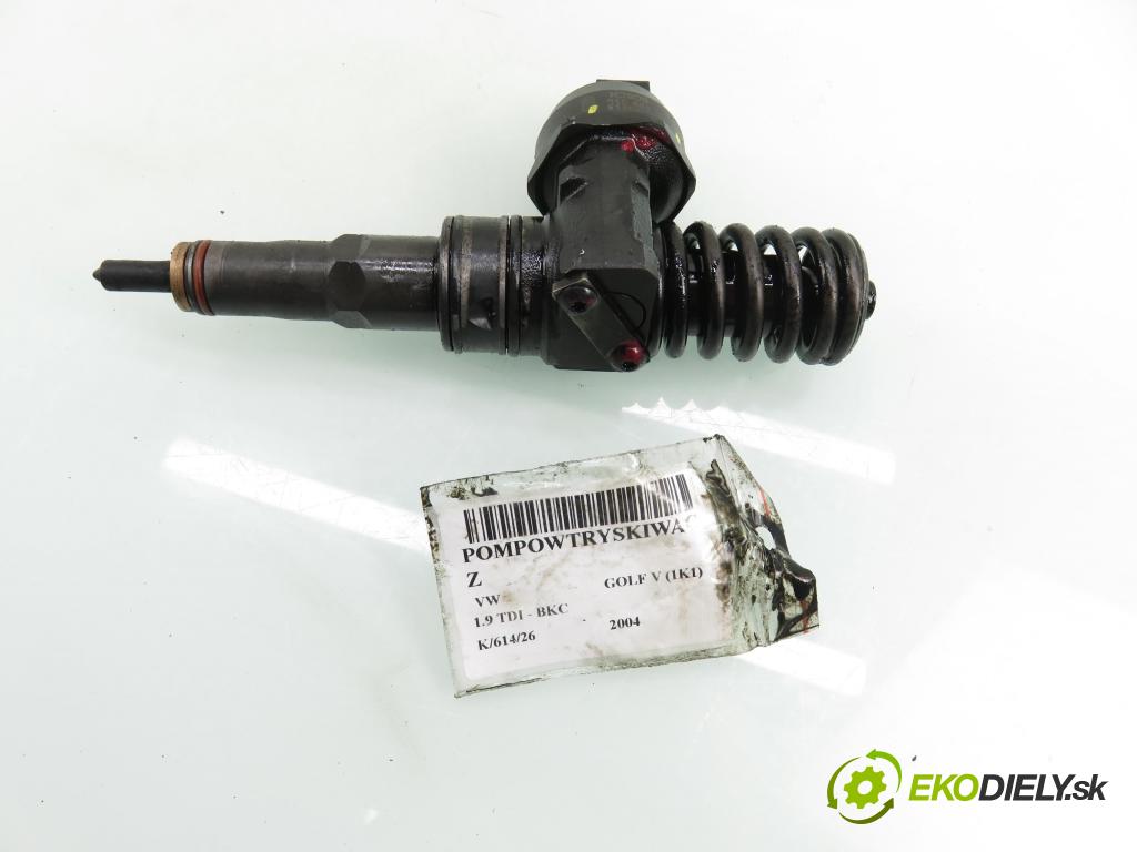 VW GOLF V (1K1) HB 2004 77,00 1.9 TDI PD 105 - BKC 1896,00 vstříkovač 038130073AG ; 0414720215 (Vstřikovač paliva)