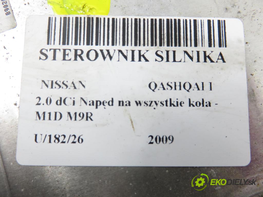 NISSAN QASHQAI / QASHQAI +2 I (J10, JJ10) SUV 2009 110,00 2.0 dCi AWD 150 - M1D M9R 1994,00 Riadiaca jednotka Motor 0281014859 ; 23710JD78E