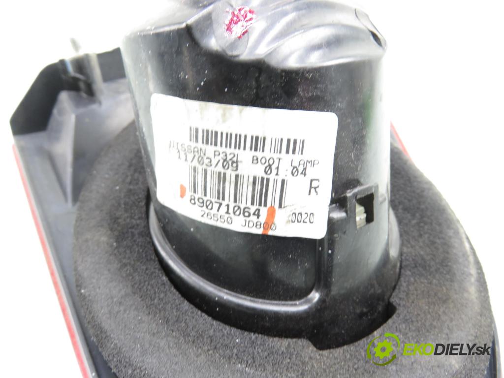 NISSAN QASHQAI / QASHQAI +2 I (J10, JJ10) SUV 2009 110,00 2.0 dCi AWD 150 - M1D M9R 1994,00 světlo pravé zadní kufr 89071064