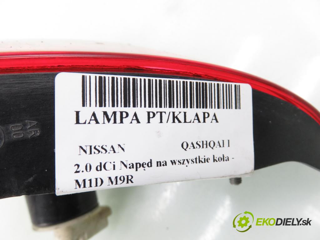 NISSAN QASHQAI / QASHQAI +2 I (J10, JJ10) SUV 2009 110,00 2.0 dCi AWD 150 - M1D M9R 1994,00 světlo pravé zadní kufr 89071064
