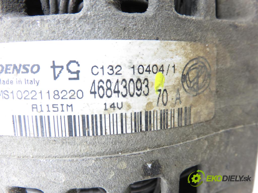 FIAT PANDA (169_) HB 2004 40,00 1.1 54 - 187 A1.000 1108,00 Alternátor 46843093 ; MS1022118220 (Alternátor)