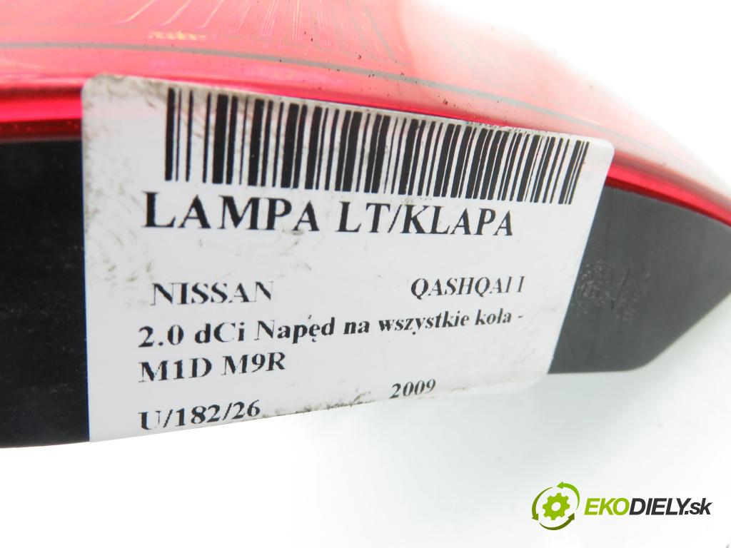 NISSAN QASHQAI / QASHQAI +2 I (J10, JJ10) SUV 2009 110,00 2.0 dCi AWD 150 - M1D M9R 1994,00 světlo levé zadní kufr 89071063