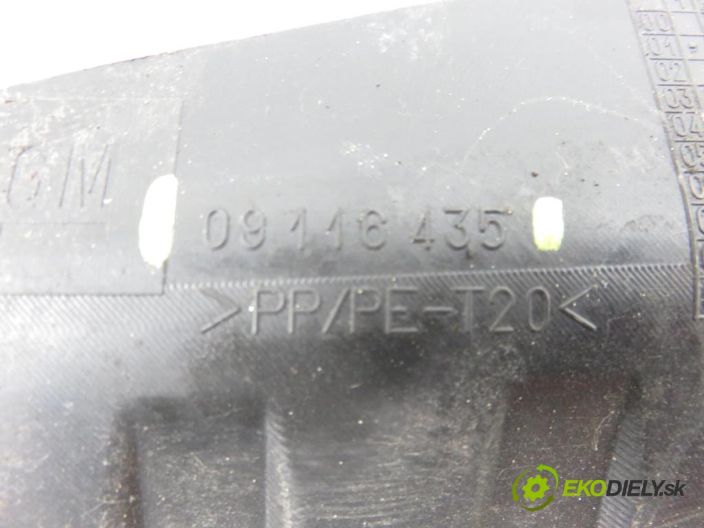 OPEL CORSA C (X01) HB 2004 44,00 1 - Z 10 XEP 998,00 torpédo plast pod čelní okno 09116435 (Plast pod čelním sklem)