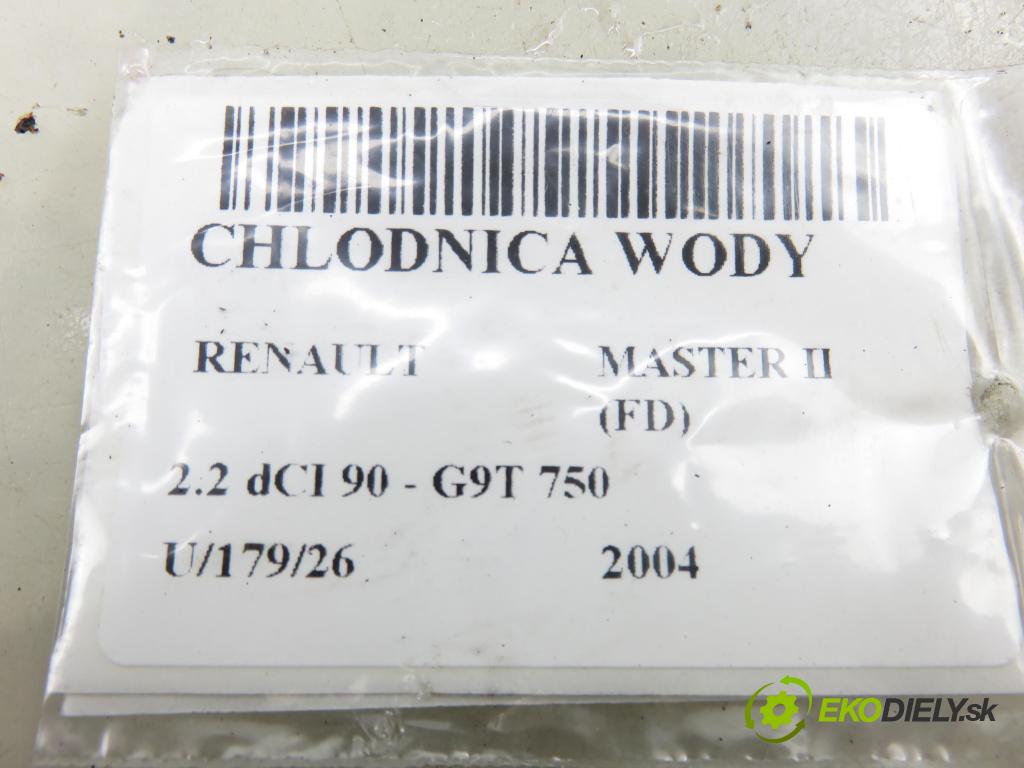 RENAULT MASTER II Skrzynia (FD) FURGON 2004 66,00 2.2 dCI 90 - G9T 750 2188,00 chladič vody