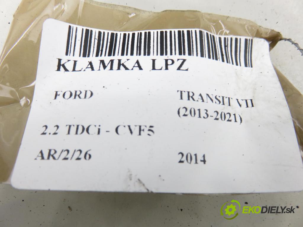 FORD TRANSIT Furgon FURGON 2014 114,00 2.2 TDCi - CVF5 2198,00 Kľučka LPZ BK31V224A37AB