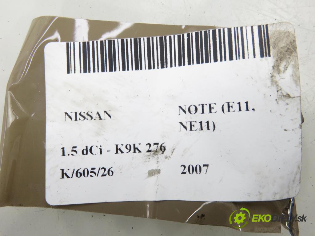 NISSAN NOTE (E11, NE11) HB 2007 63,00 1.5 dCi 86- K9K 276 1461,00 Hák / ucho ťažné