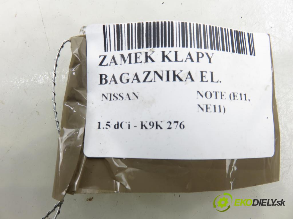 NISSAN NOTE (E11, NE11) HB 2007 63,00 1.5 dCi 86- K9K 276 1461,00 zámok dveří kufr EL.
