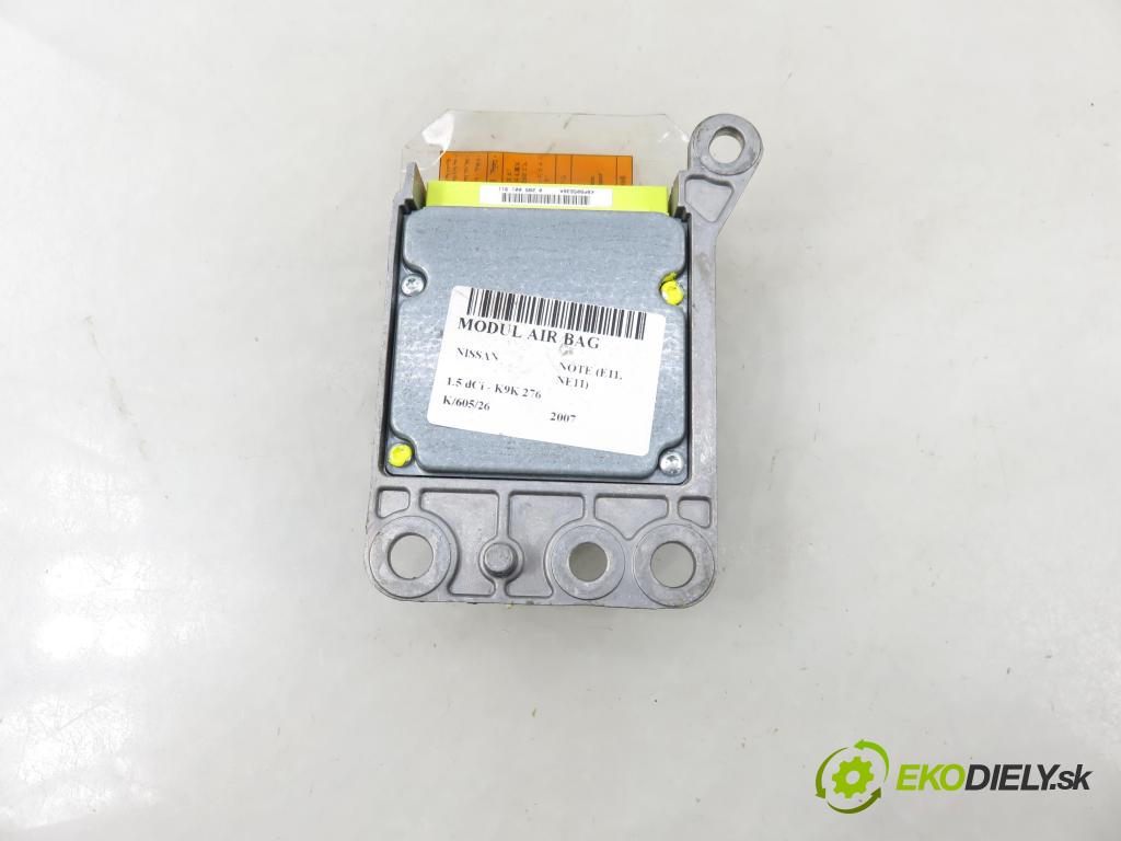 NISSAN NOTE (E11, NE11) HB 2007 63,00 1.5 dCi 86- K9K 276 1461,00 MODUL air BAG 0285001911 ; 988209U30A