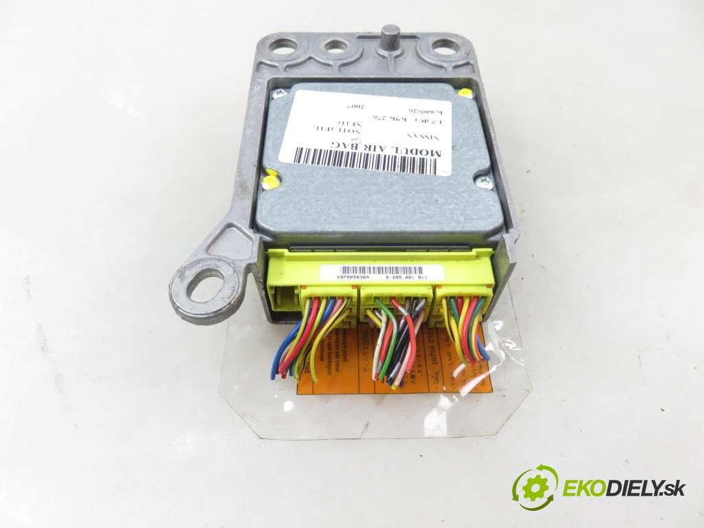NISSAN NOTE (E11, NE11) HB 2007 63,00 1.5 dCi 86- K9K 276 1461,00 MODUL air BAG 0285001911 ; 988209U30A