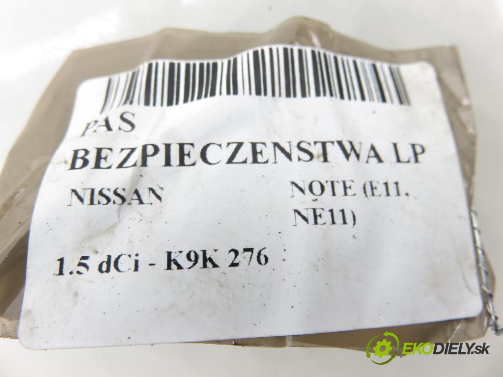 NISSAN NOTE (E11, NE11) HB 2007 63,00 1.5 dCi 86- K9K 276 1461,00 držák BEZPEČNOST LP 868859U15B