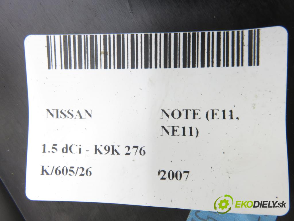 NISSAN NOTE (E11, NE11) HB 2007 63,00 1.5 dCi 86- K9K 276 1461,00 AirBag air BAG CESTUJÍCÍ: 682109U100