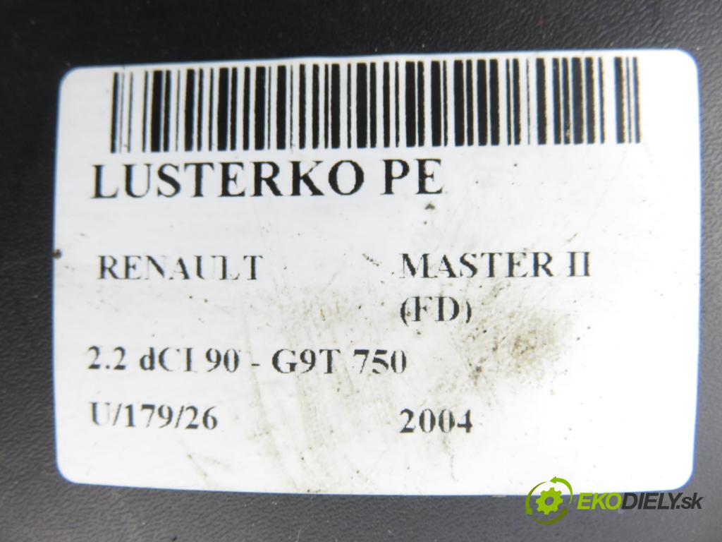 RENAULT MASTER II Skrzynia (FD) FURGON 2004 66,00 2.2 dCI 90 - G9T 750 2188,00 Spätné zrkadlo