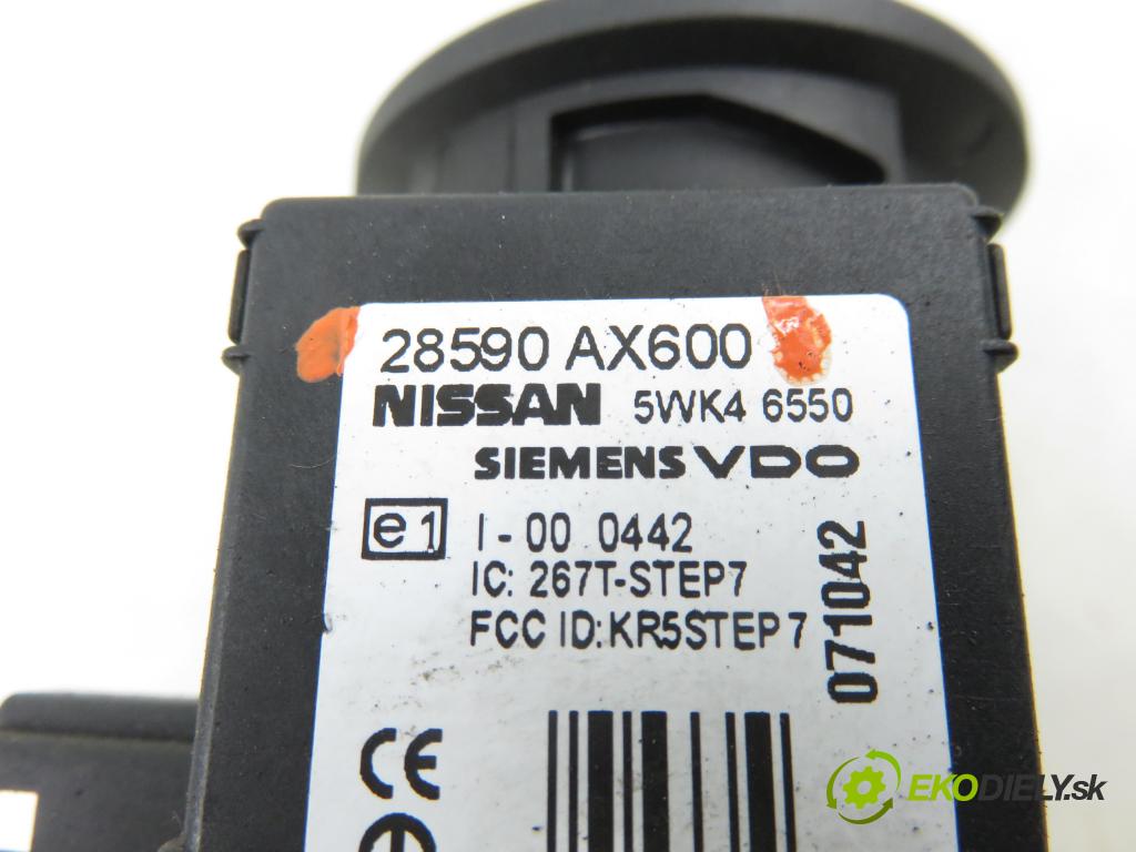 NISSAN NOTE (E11, NE11) HB 2007 63,00 1.5 dCi 86- K9K 276 1461,00 spinačka N0502823 ; 28590AX600 (Spínacia skrinka)