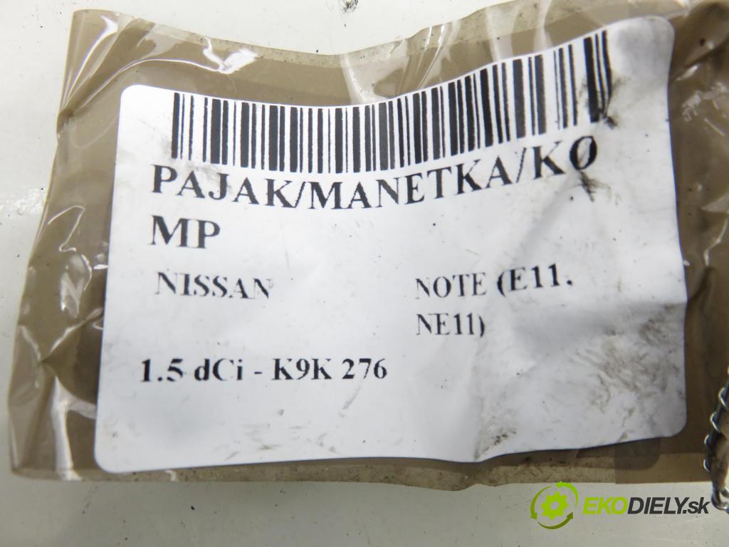 NISSAN NOTE (E11, NE11) HB 2007 63,00 1.5 dCi 86- K9K 276 1461,00 PAKA/ŘAZENÍ/SADA: 255609U02C