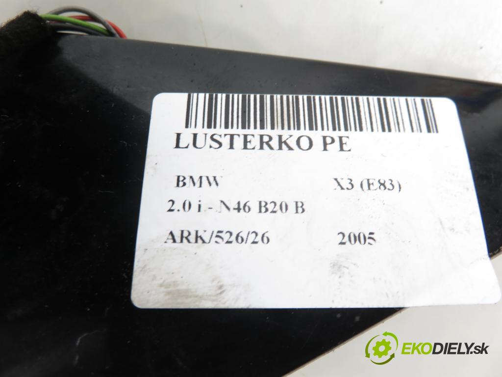 BMW X3 (E83) SUV 2005 110,00 2.0 i - N46 B20 B 1995,00 zpětné zrcátko 