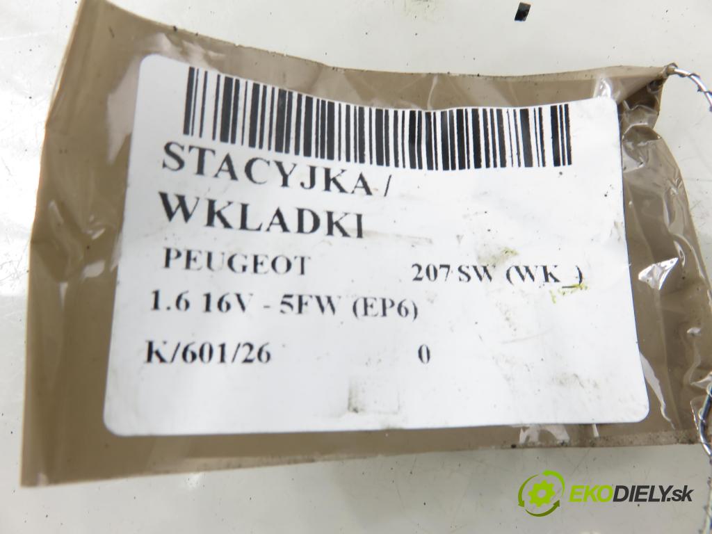 PEUGEOT 207 SW (WK_) KOMBI 2007 88,00 1.6 16V - 5FW (EP6) 1598,00 spínačka / VLOŽKY 36410600 ; 9663123280