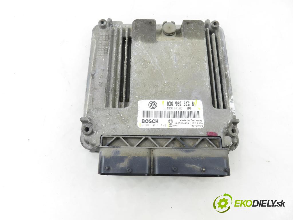 VW GOLF V (1K1) HB 2004 77,00 1.9 TDI PD 105 - BKC 1896,00 Riadiaca jednotka Motor 03G906016B ; 0281011478