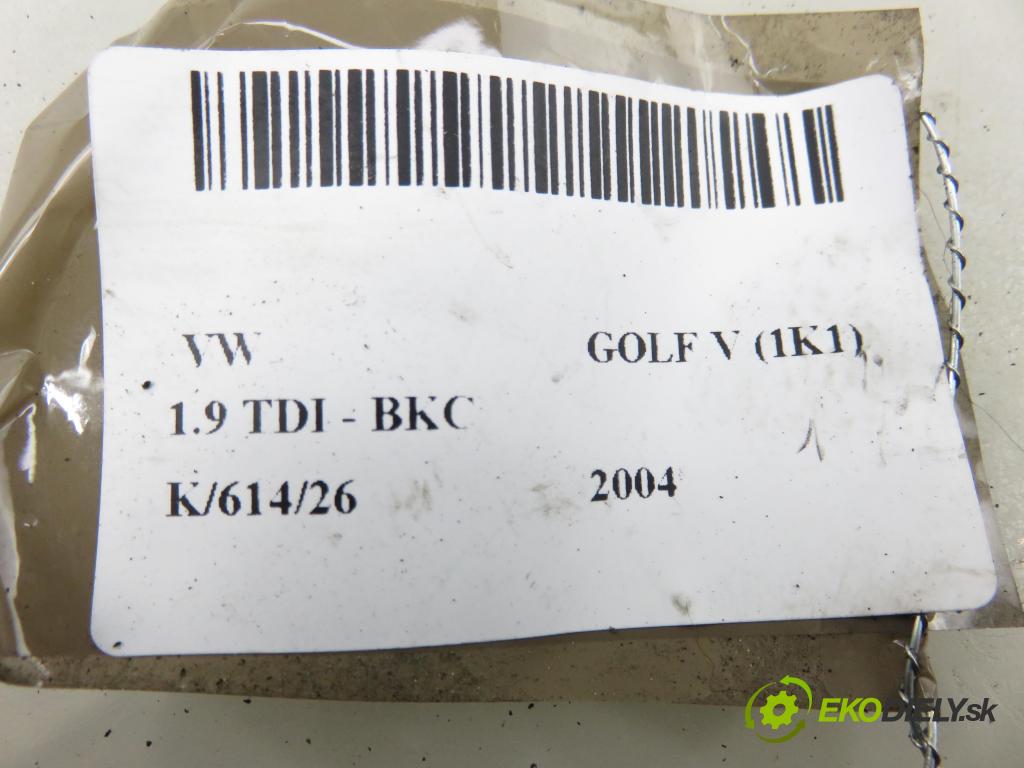 VW GOLF V (1K1) HB 2004 77,00 1.9 TDI PD 105 - BKC 1896,00 VENTIL magnetický 6Q0906625