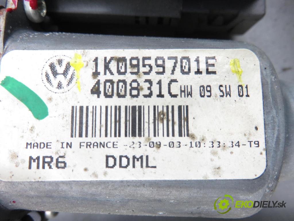 VW GOLF V (1K1) HB 2004 77,00 1.9 TDI PD 105 - BKC 1896,00 Mechanizmus okien 1K0959701E ; 1K0959793C