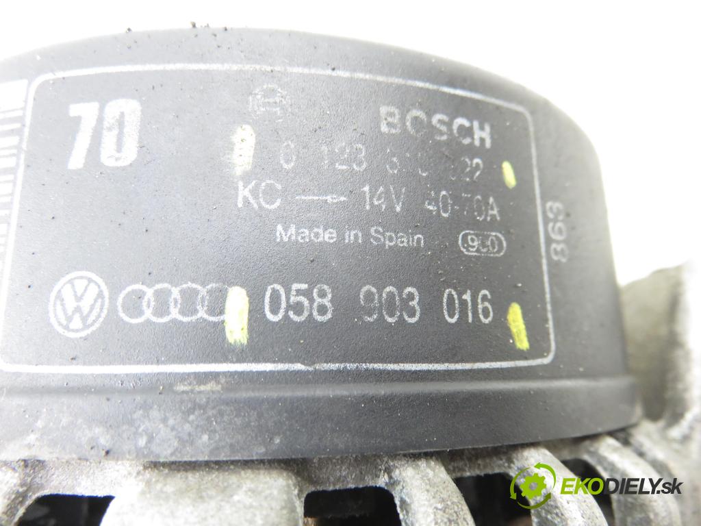 AUDI A4 (8D2, B5) SEDAN 1998 74,00 1.6 - AHL 1595,00 Alternátor 058903016 ; 0123310022 (Alternátor)
