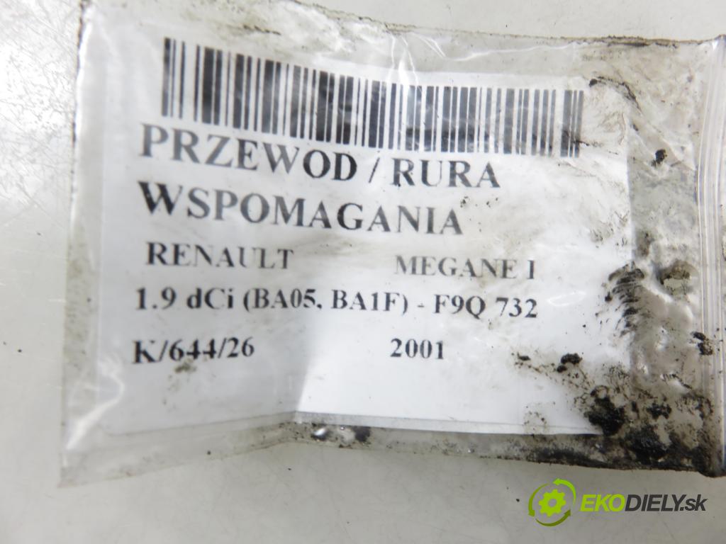 RENAULT MEGANE I (BA0/1_) HB 2001 75,00 1.9 dCi (BA05, BA1F) - F9Q 732 1870,00 trubka / Rúra servočerpadlo 7700419863B