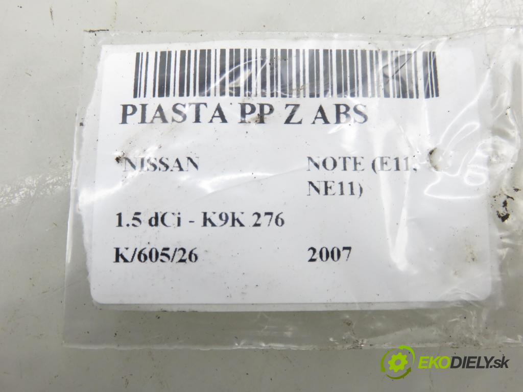 NISSAN NOTE (E11, NE11) HB 2007 63,00 1.5 dCi 86- K9K 276 1461,00 náboj PP ABS