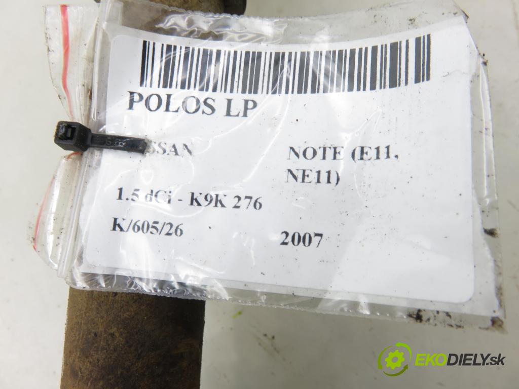 NISSAN NOTE (E11, NE11) HB 2007 63,00 1.5 dCi 86- K9K 276 1461,00 poloos LP
