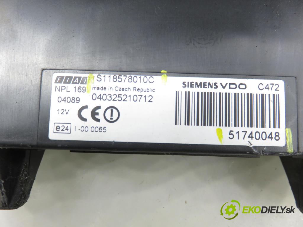 FIAT PANDA (169_) HB 2004 40,00 1.1 54 - 187 A1.000 1108,00 MODUL BSI S118578010C ; 51740048