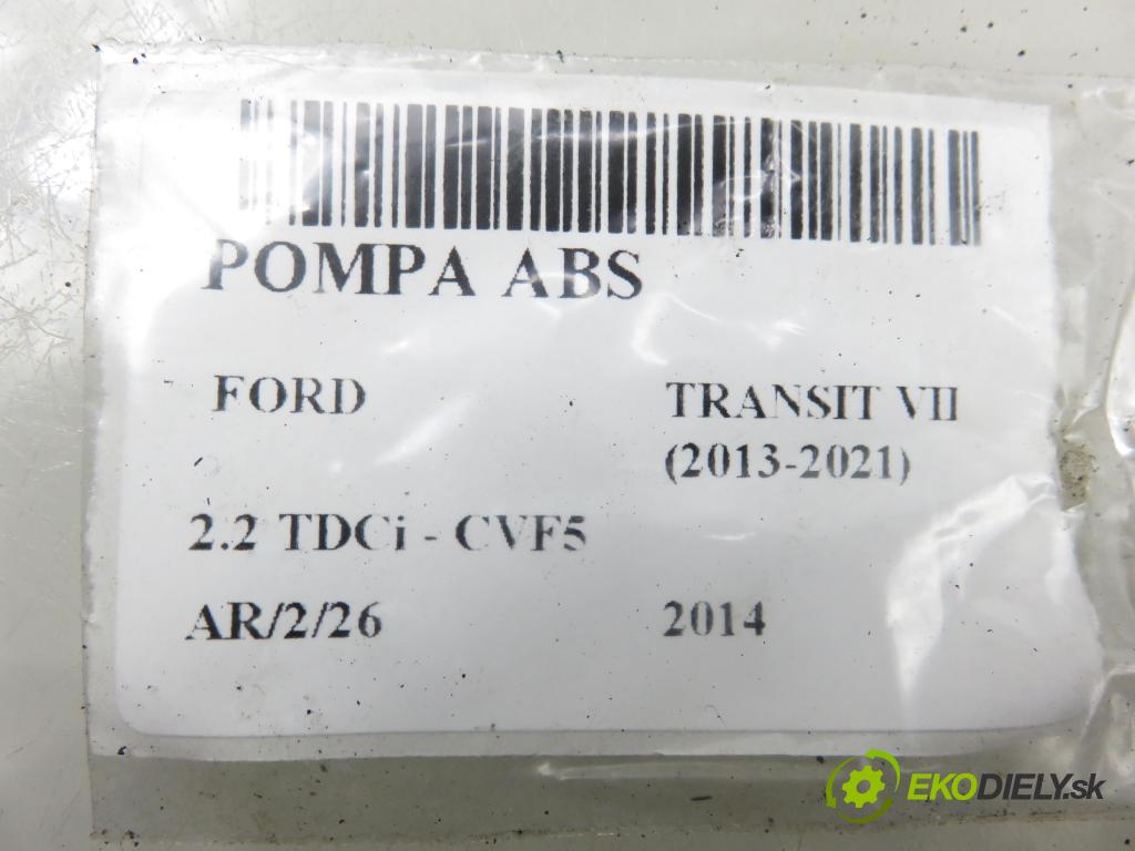 FORD TRANSIT Furgon FURGON 2014 114,00 2.2 TDCi - CVF5 2198,00 Pumpa ABS BK312C405CC ; 0265243161 ; 0265956061 (Pumpa ABS)