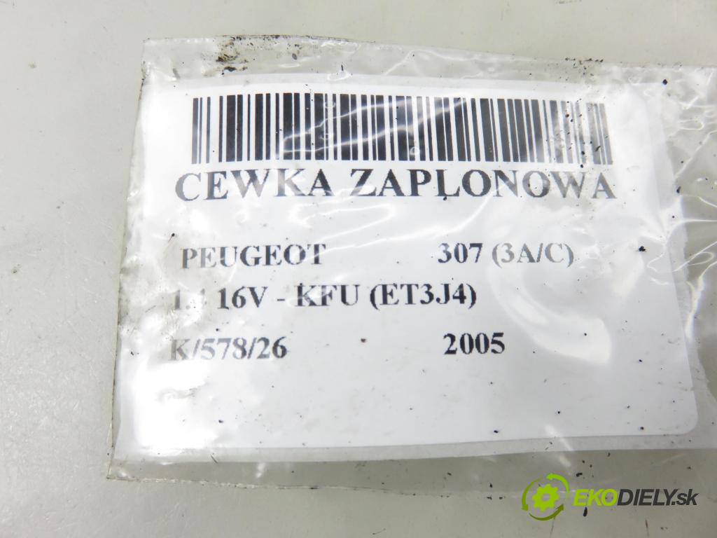 PEUGEOT 307 (3A/C) HB 2005 65,00 1.4 16V - KFU (ET3J4) 1360,00 cívka zapalovací 9651710680 ; 1104091