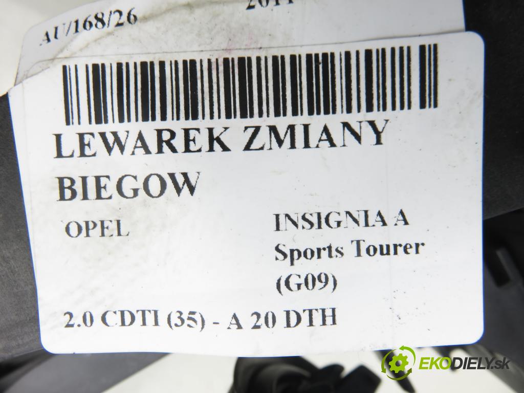 OPEL INSIGNIA A Sports Tourer (G09) KOMBI 2011 118,00 2.0 CDTI 160 - A 20 DTH 1956,00 ZVEDÁK: 55563829