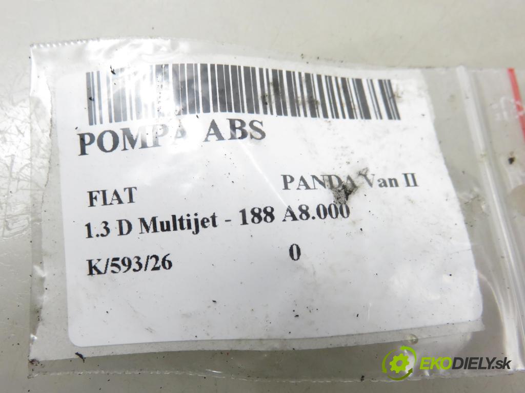 FIAT PANDA Van (169_) HB 2007 51,00 1.3 D Multijet - 188 A8.000 1248,00 Pumpa ABS 0265800673 ; 0265232021 ; 51799595 (Pumpa ABS)