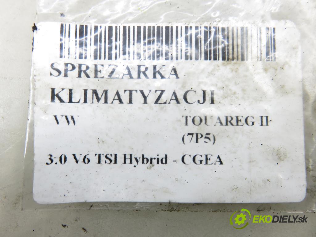 VW TOUAREG (7P5) SUV 2010 245,00 3.0 V6 TSI Hybrid - CGEA 2995,00 KOMPRESOR: klimatizace 7P0820803G (Kompresor klimatizace)